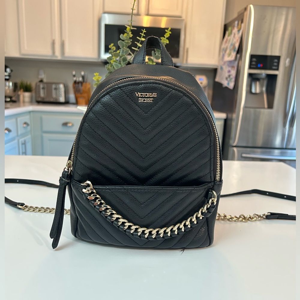 Victoria Secret Black Mini Backpack